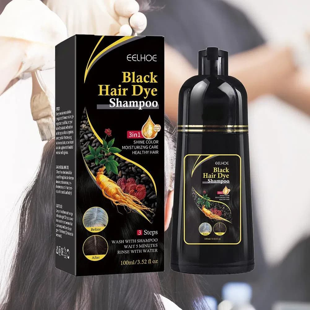 Promoção Shampoo Tintura Capilar Natural Preto Creme Branco Cinza