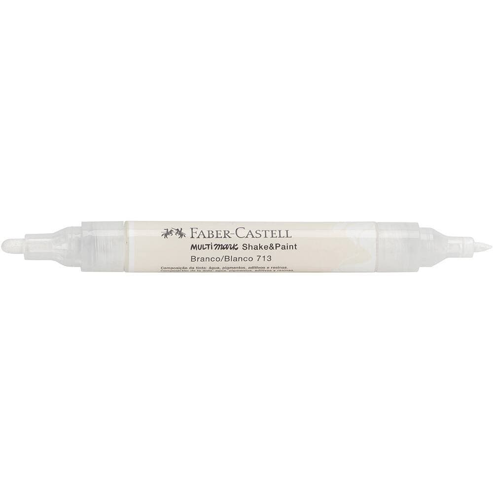 Marcador Multimark Ponta Dupla Branco Faber-castell
