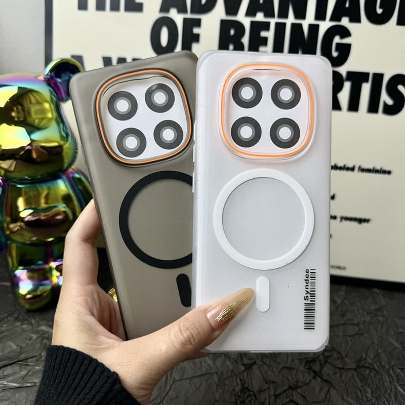 Capa Magnética Para Carregador Sem Fio Magsafe Rígida Fosca Xiaomi Redmi Note 15 14 13 Pro Plus 5g / 4g