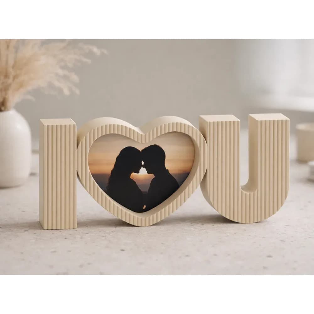 Porta-retrato Decorativo I Love You Dia Dos Namorados