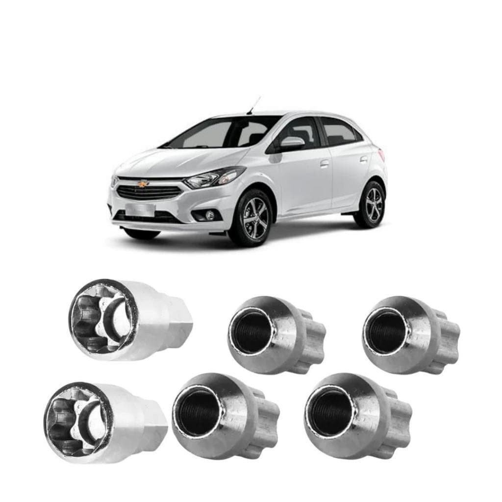 Trava Roda Porca Anti Furto Roubo P/ Chevrolet Onix + Brinde
