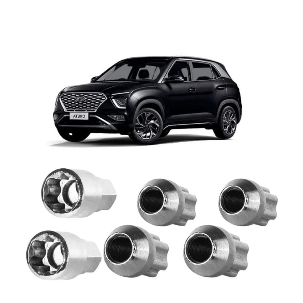 Trava Roda Porca Anti Furto Roubo P/ Hyundai Creta + Chave Mestra de Brinde
