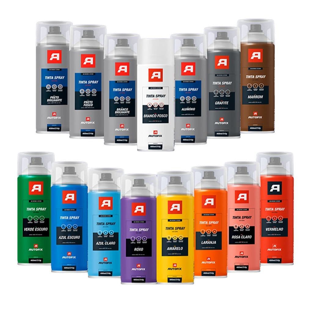 Tinta Uso Geral Spray Para Metal Plástico Automotivo Autofix