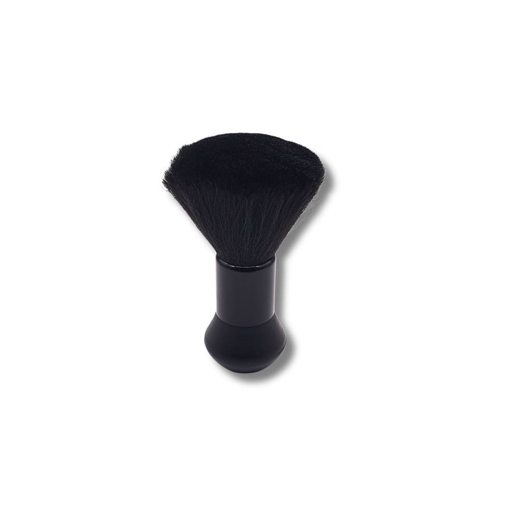 Espanador Preto de Cabelo Elegante - Cerdas Sintéticas Macias - Todo Preto - Para Barbearia e Salão