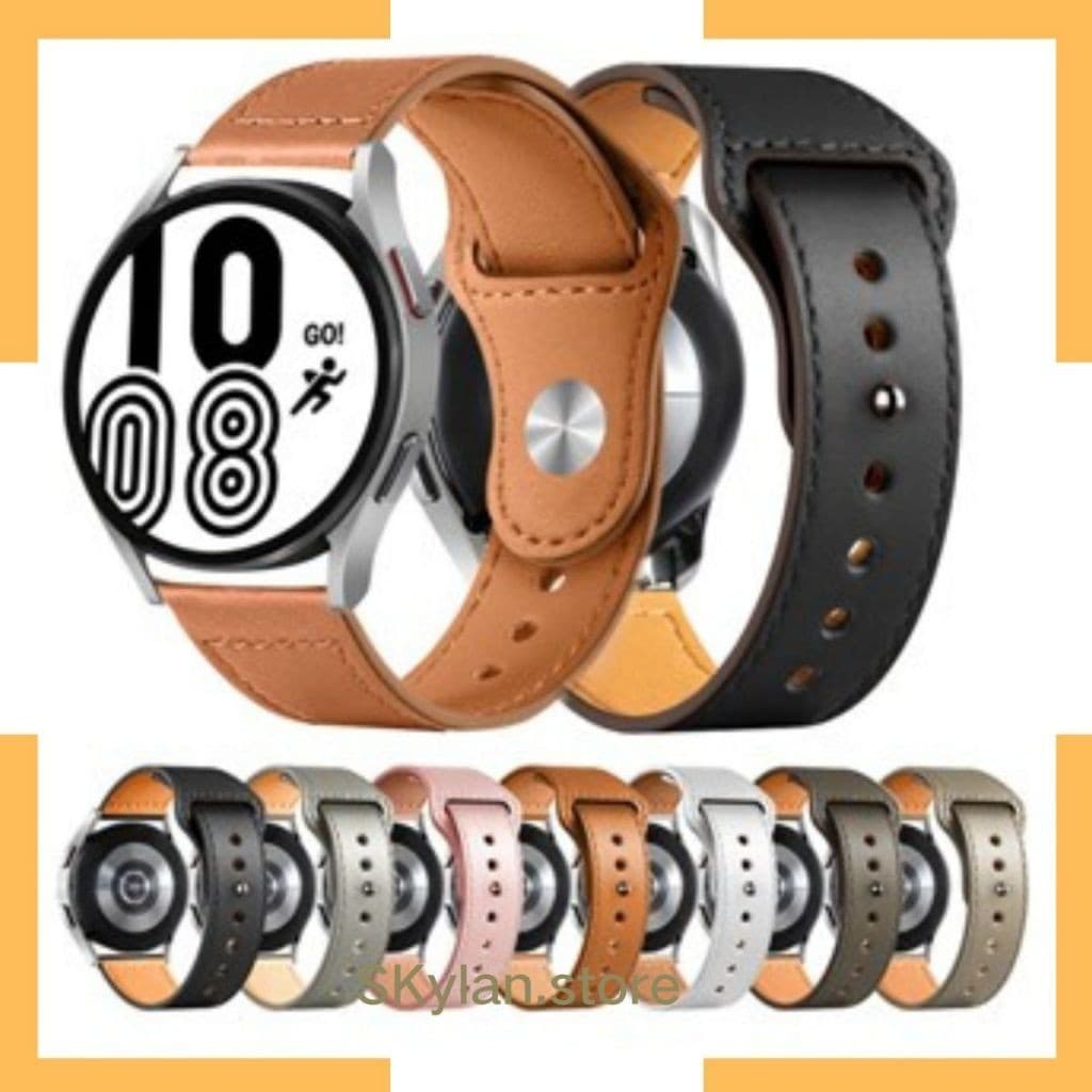 Pulseira Couro Compativel Smartwatch Watch3 41/45mmActive2 Bip GTR42/47m GTS GTR3/PRO 20/22mm
