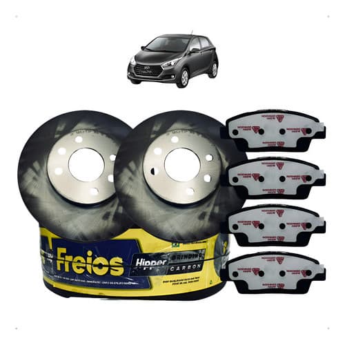 Jogo Pastilha E Disco Freio Fremax/cobreq Hb20 1.0 2014 2015