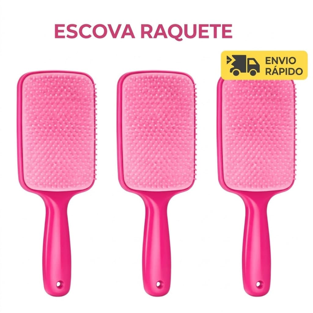 Escova De Cabelo Raquete Flex Desembaraça Utensílios de Beleza Escova anti Frizz escova profissional
