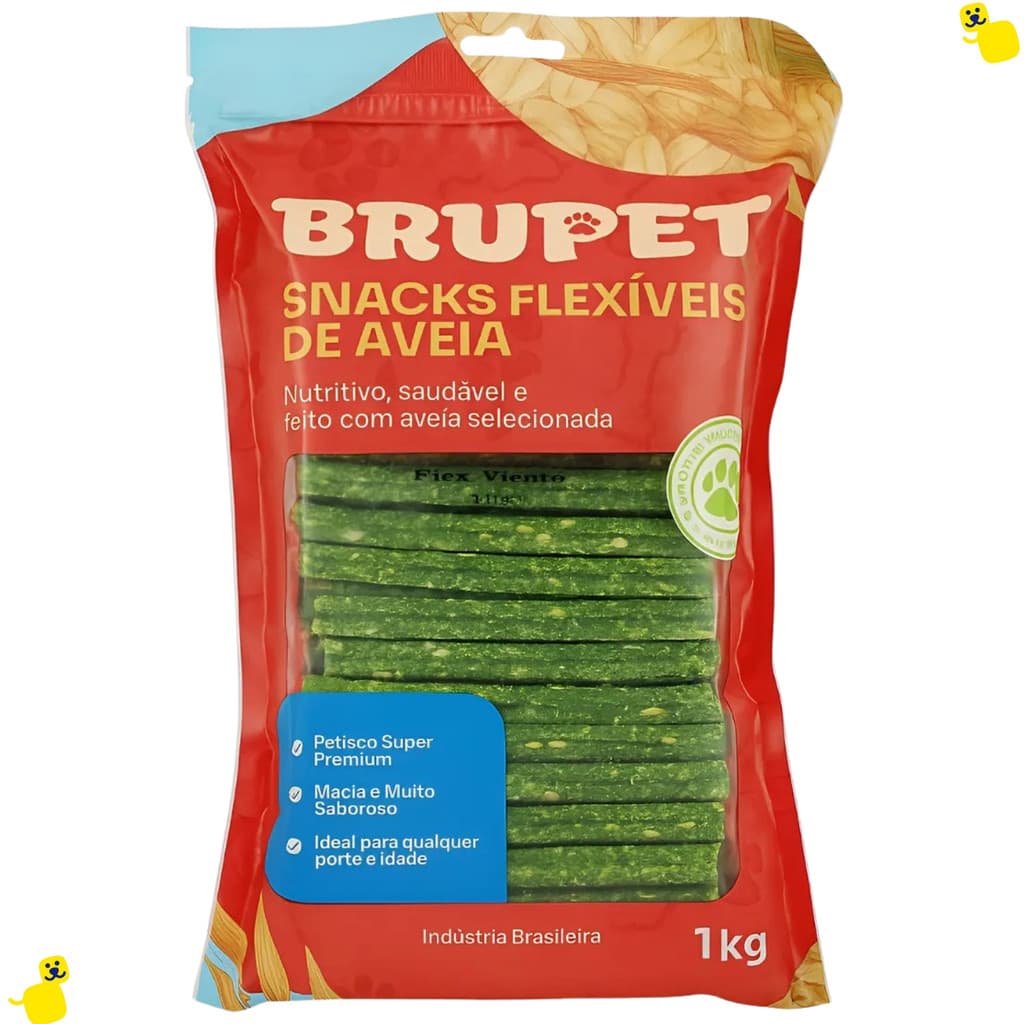 Petisco para Cachorro Palito Brupet Menta 1Kg Super Premium Palito para Cachorro Pet Cachorro