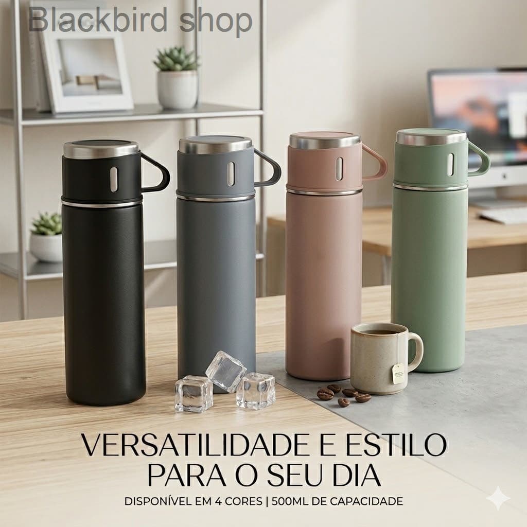 Garrafas Térmicas: Seu Estilo e Sua Bebida na Temperatura Certa, Todo o Dia.JMXD