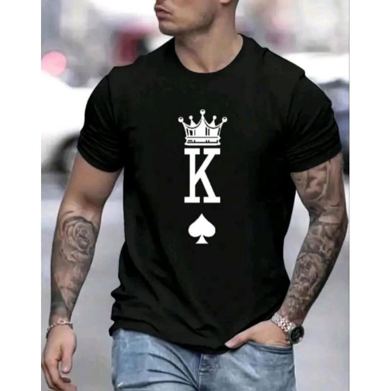 Camiseta REI DO BARALHO algodão fio 30.1 envio rápido