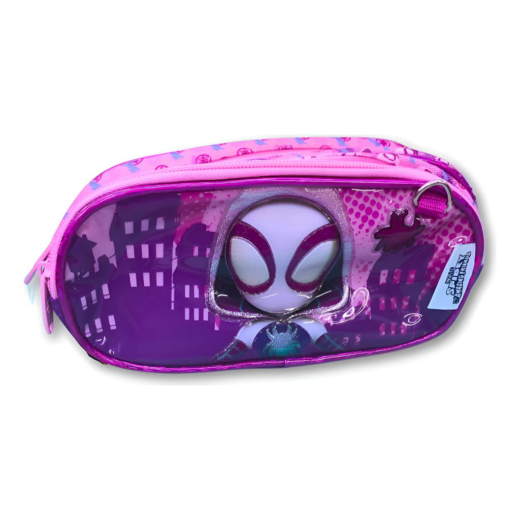 Estojo Escolar Infantil Homem Aranha E Seus Amigos Spidey Marvel