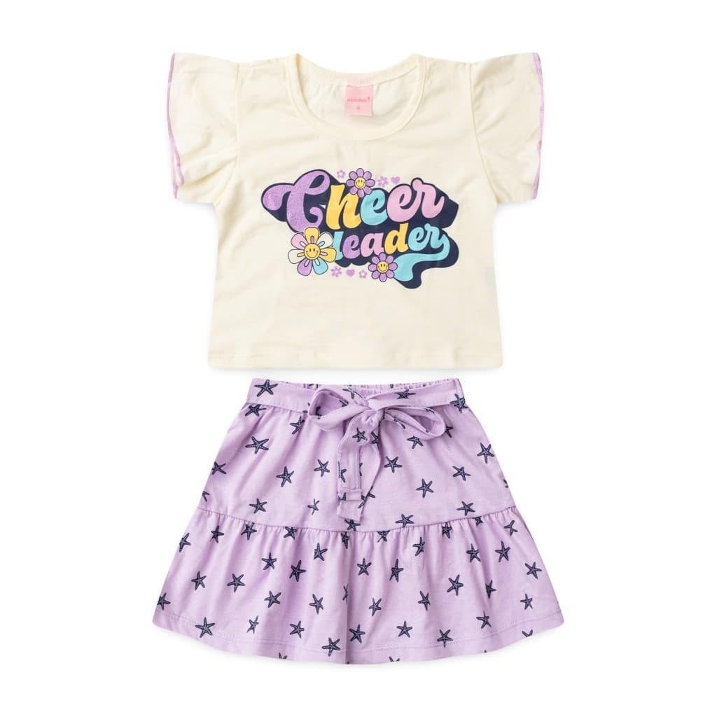 Conjunto Infantil Feminino Líder De Torcida
