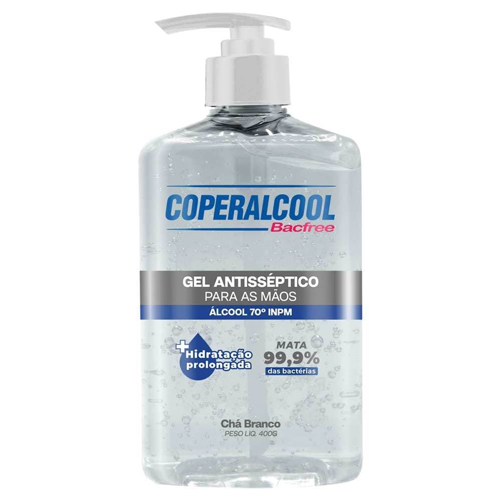 Gel Antisseptico Para As Mãos Coperalcool Bacfree 400gr