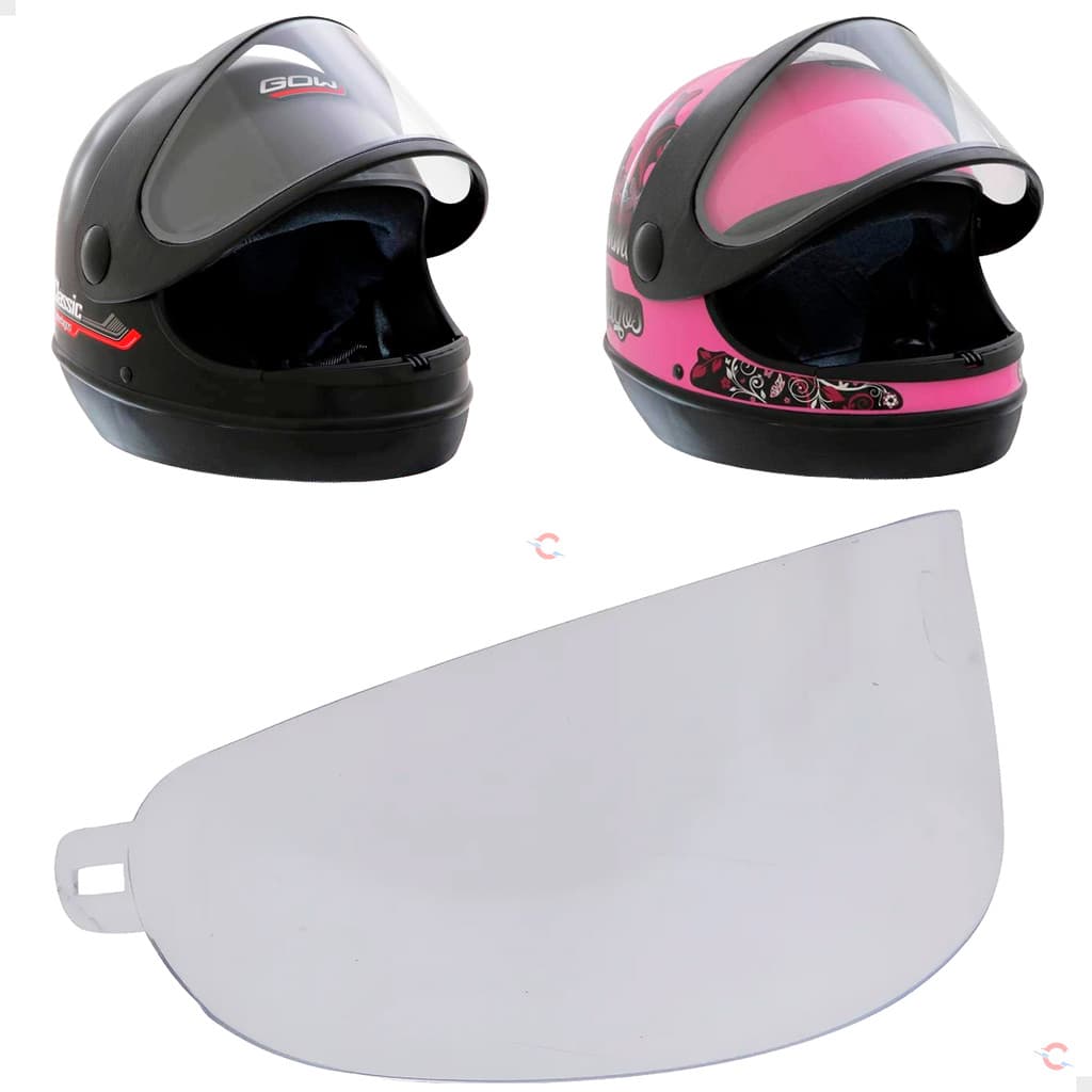 Viseira Capacete Gow Interlagos Transparente Cristal