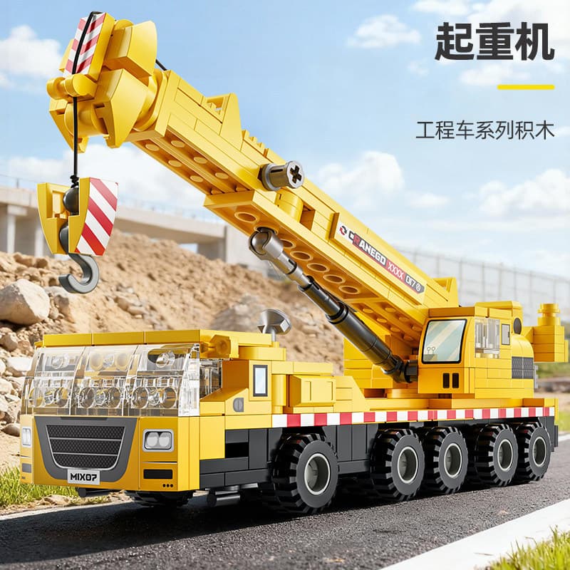 408 pçs Lego bloco de construção engenharia veículo guindaste montagem modelo menino montagem brinquedo presente