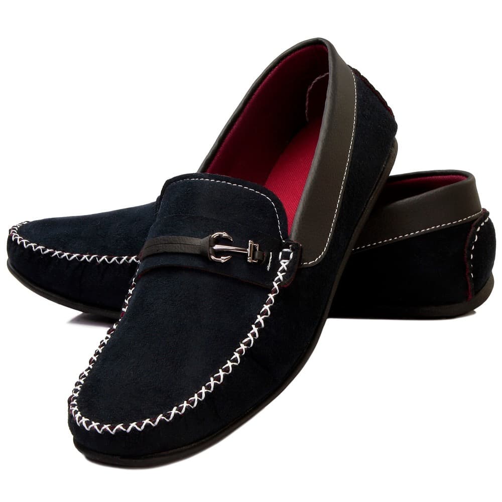 Mocassim Masculino Costurado a Mão Sapatilha Casual Ancora