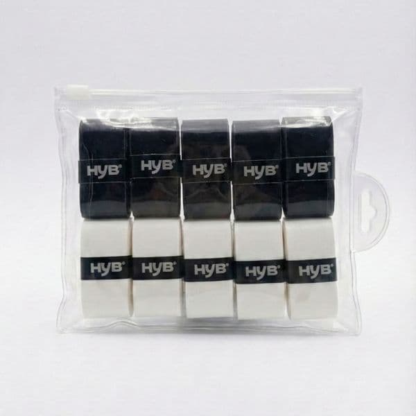 KIT 10 OVERGRIPS HYB - TENIS BEACH TENNIS PADEL BADMINTON - ENV IMEDIATO
