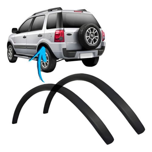 Par Alargador Vao Roda Traseiro Ecosport 2003 A 2012