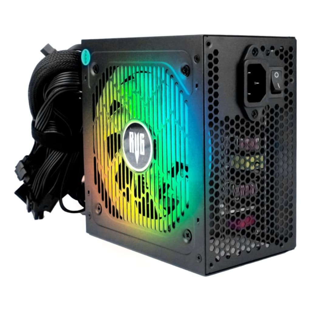 Fonte Gamer Revenger 650W RGB Preta – 80 Plus Bronze com PFC Ativo