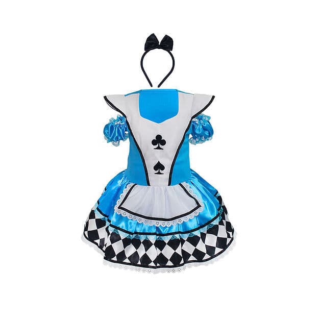 Fantasia bebê ALICE LUXO - Fantasia INFANTIL menina - 1 ano - fantasia de carnaval