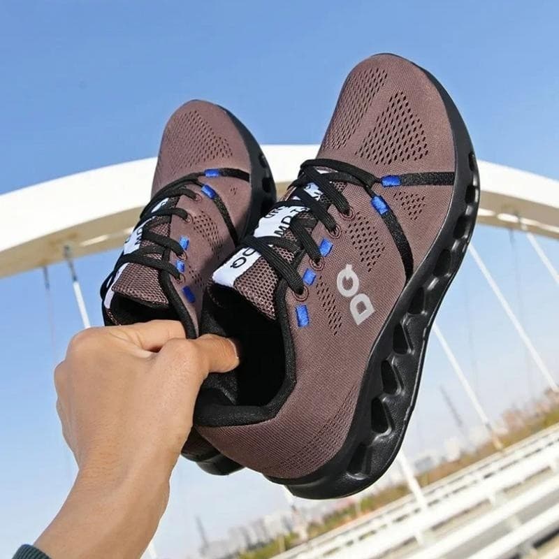 Homens Casuais Esportes Tênis De Corrida Maratona Almofada Ar Respirável Leve Confortável Atlético Antiderrapante