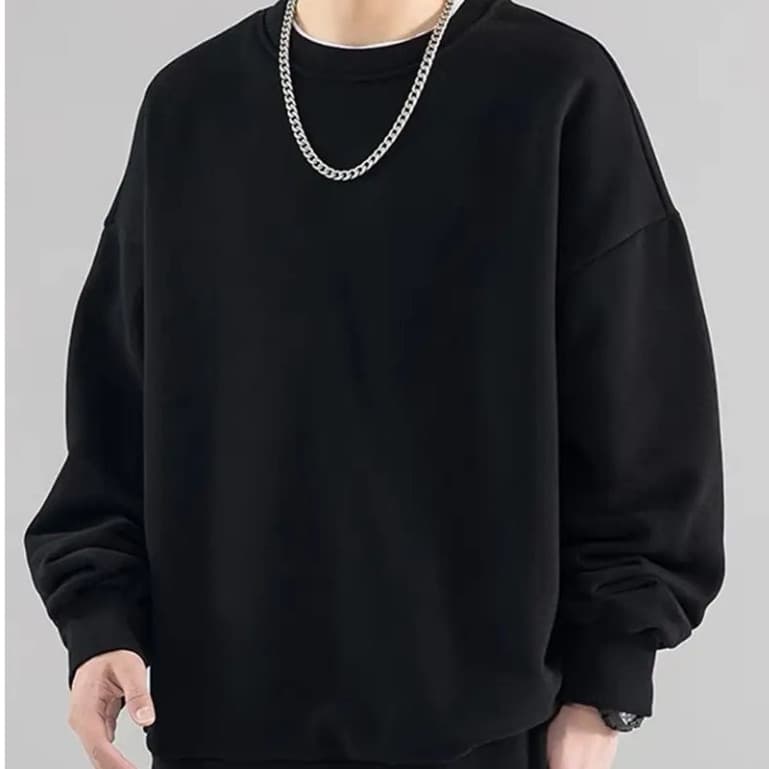 Moletom Careca Gola Redonda Sueter Unissex Liso Básico- envio imediato