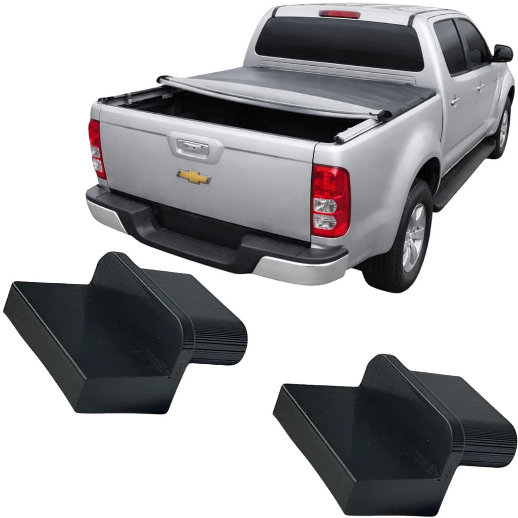 Par Ponteira Barra Capota Lona Maritima Cabine Chevrolet S10
