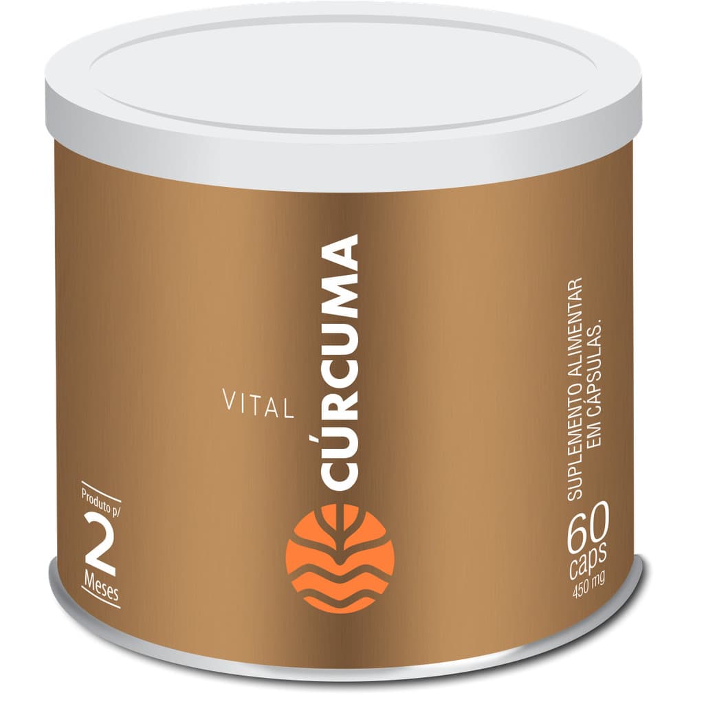 Vital Cúrcuma Suplemento Alimentar Em Cápsulas de 510 mg