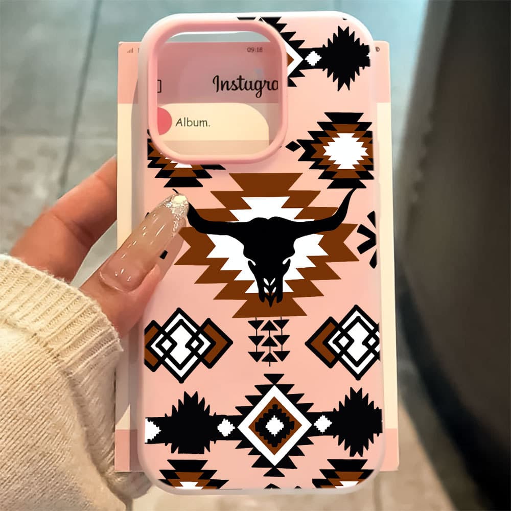 Símbolo Sagrado 2 Em 1 Capa Capinha Para iPhone 17 Ar 16 15 14 Plus 13 12 11 Pro Max 16e Fosco Silicone Anti-Impacto
