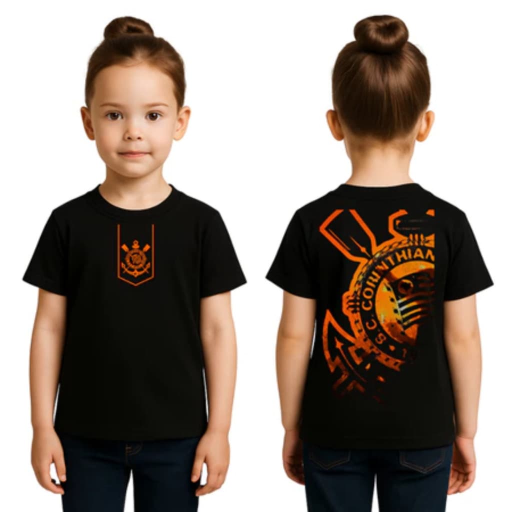 Camiseta Infantil Lançamento Estampa Futebol 100% Algodão.