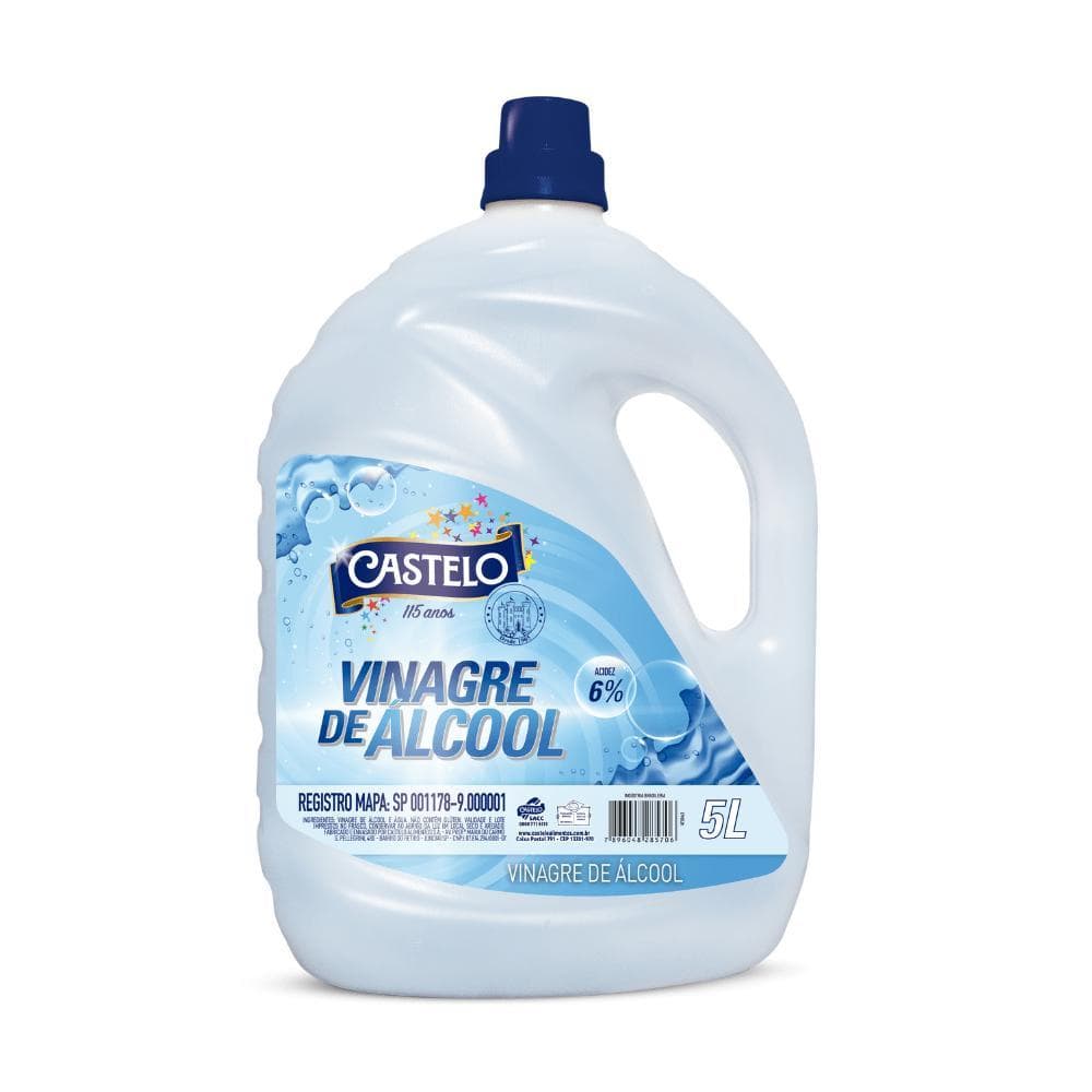 Vinagre de Álcool 6% Castelo Galão 5 Litros