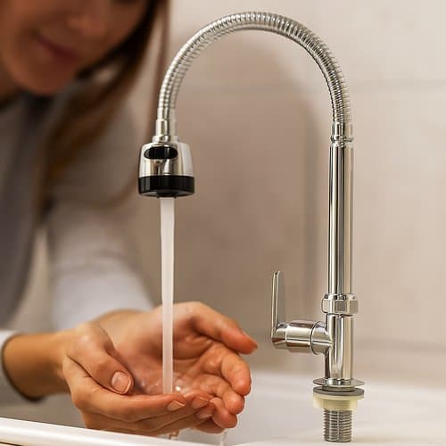 Torneira Gourmet Metal Monocomando Ducha Flexível 2 Modos Água Cozinha