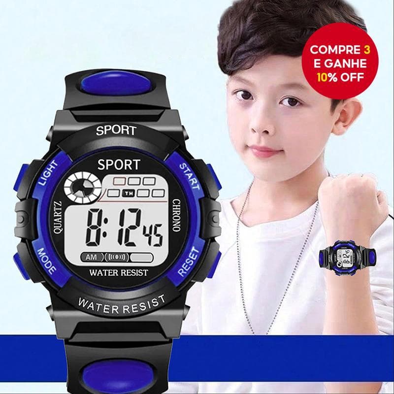 Relógio Luminoso Infantil E Masculino Com Display Multifuncional , De Quartzo Moderno Para Meninos Meninas , Ocasiões De
