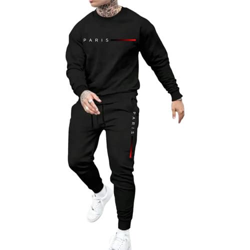 Novo Conjunto Street moletom Careca E Calça Moletom Paris