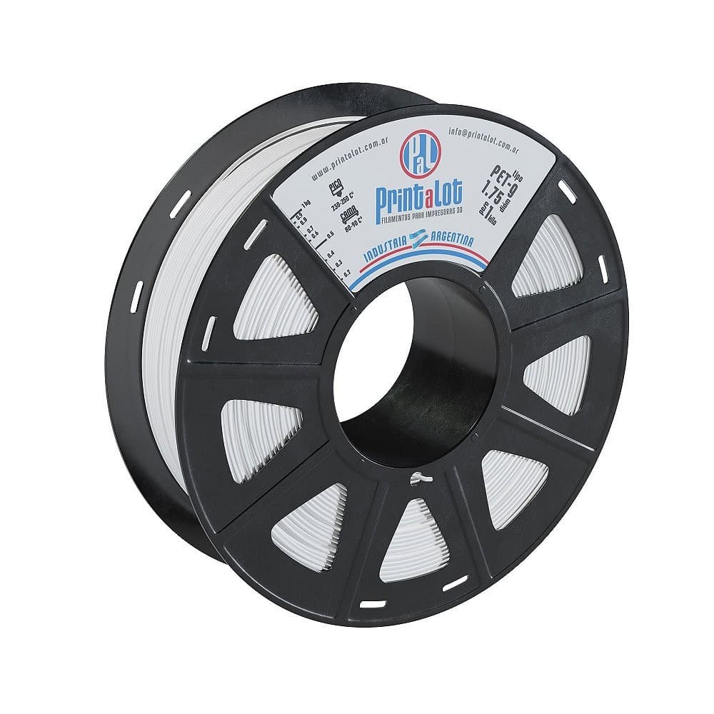 Filamento PETG Branco 1,75mm 1Kg Printalot para Impressora 3D