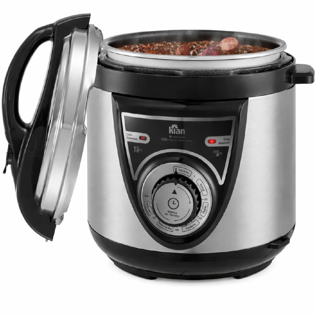 Panela de Pressão Elétrica Kian 4L Inox Multifuncional 220V