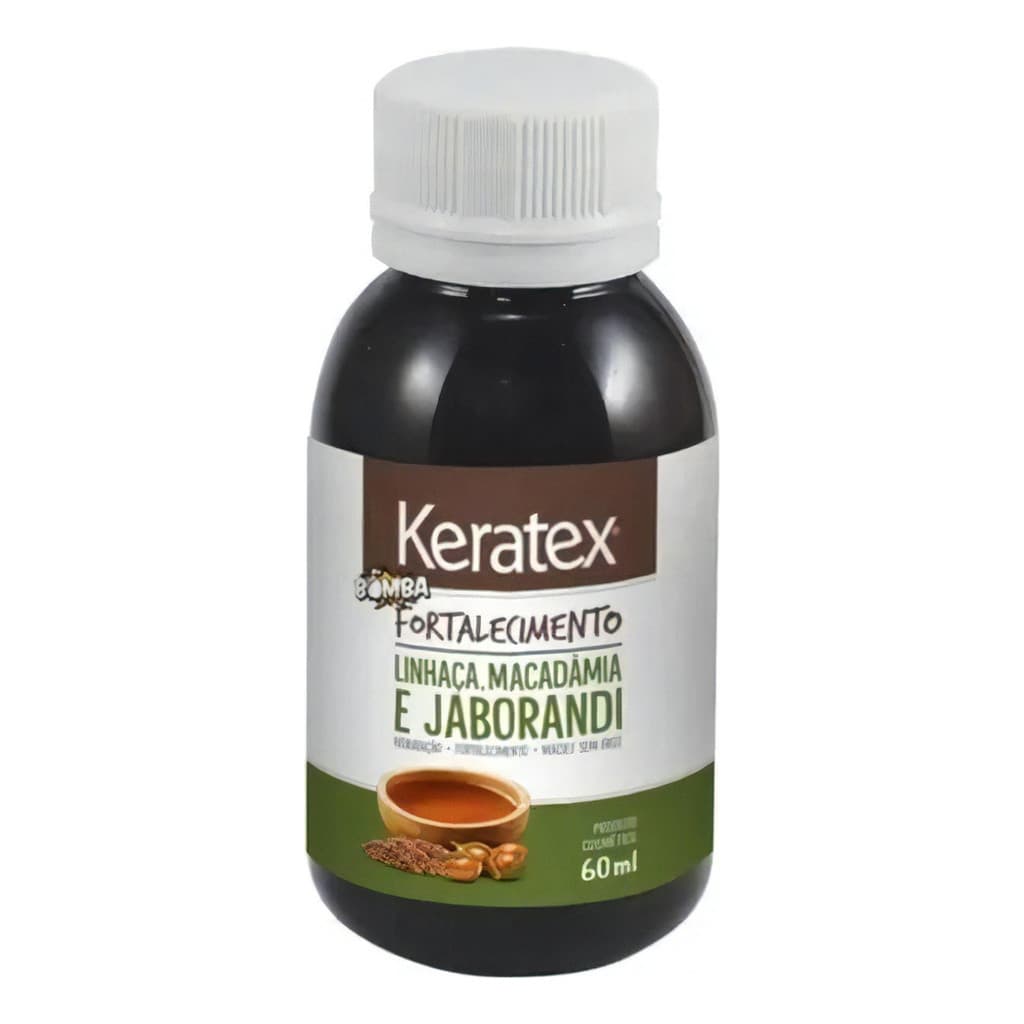 Oleo Capilar Keratex 60 Ml Bomba Fortalecimento macadâmia e jaborandi