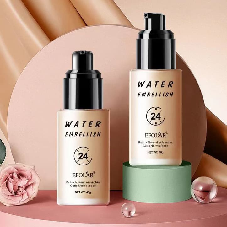 Maquiagem de longa duração base líquida clara crianças palco maquiagem fundação creme duradouro BB creme corretivo pó an