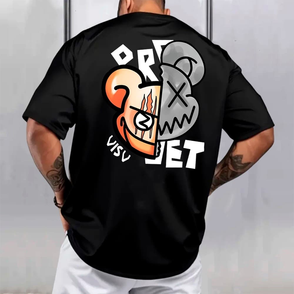 Camiseta Projet Masculina Streetwear Oversized 100% Algodão Premium Estilo Trap