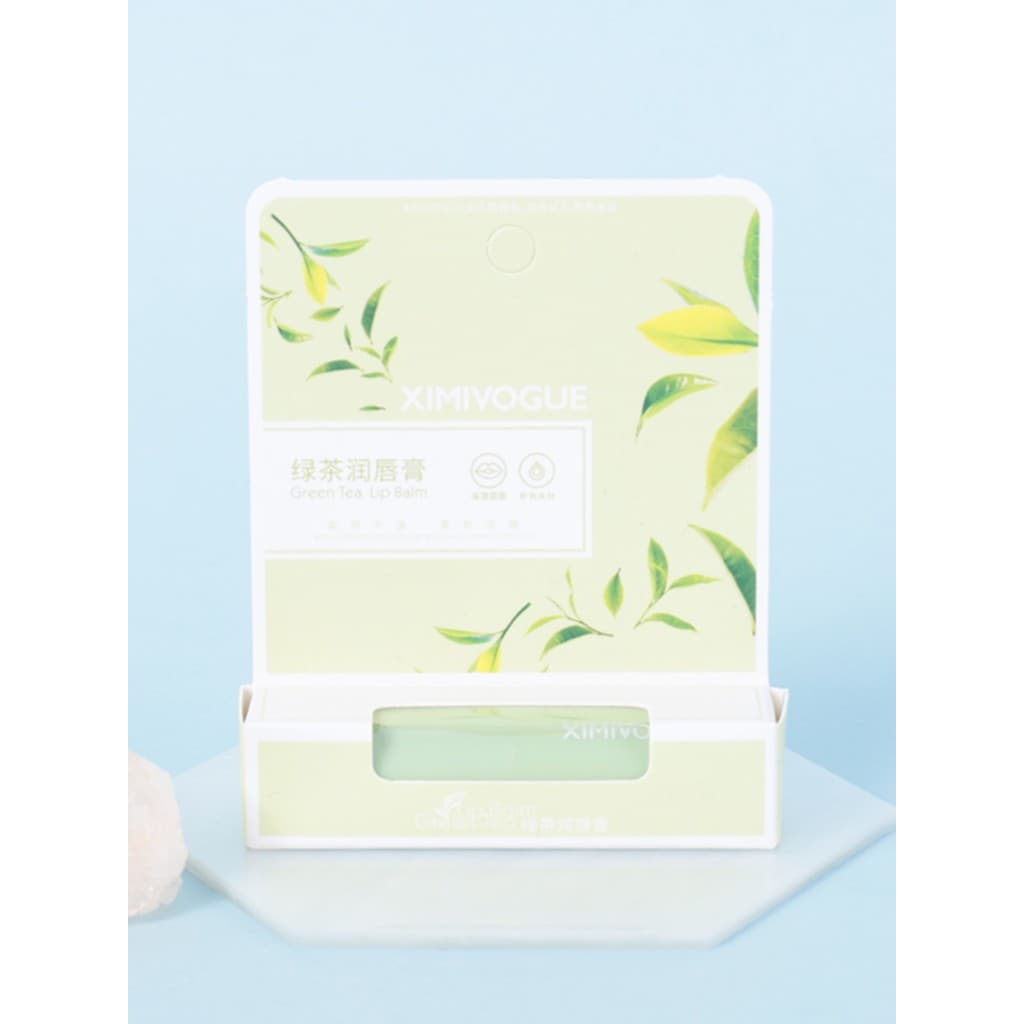 XIMIVOGUE Ximei Eslite Chá Verde Bálsamo Labial Hidratante Hidratante Cuidado Labial Dudu Lip