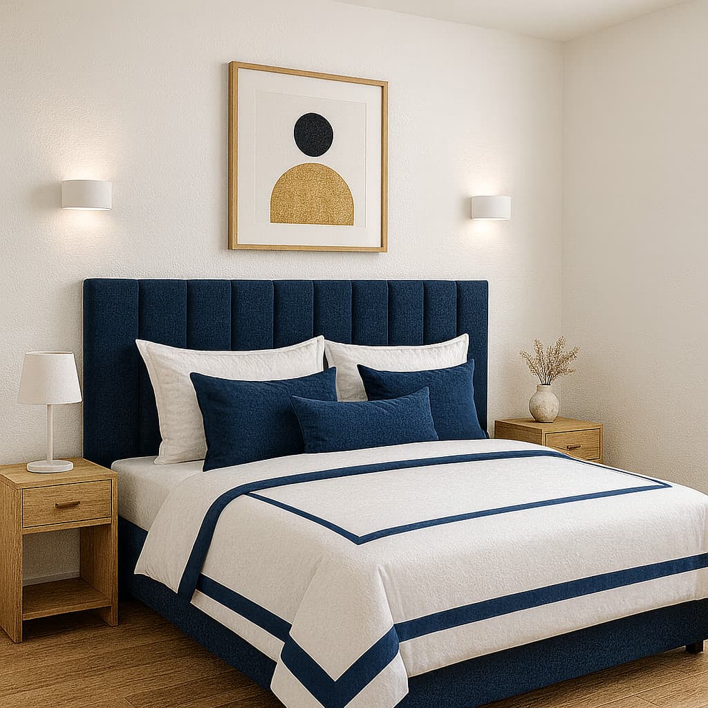 Kit Placas  Cabeceiras  Moduladas Cama Box Casal  Queen Solteiro King Estofada 45x20 -  ENVIO EMEDIATO