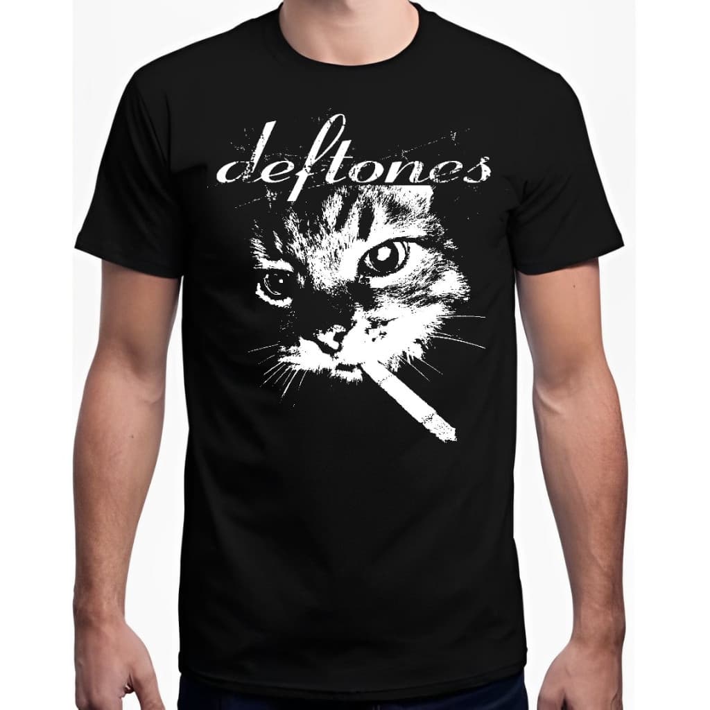[Camiseta Premium em Algodão Puro]VU Camiseta Oversized Deftones / Deftones Skull / Camisetas de Rock - Metal