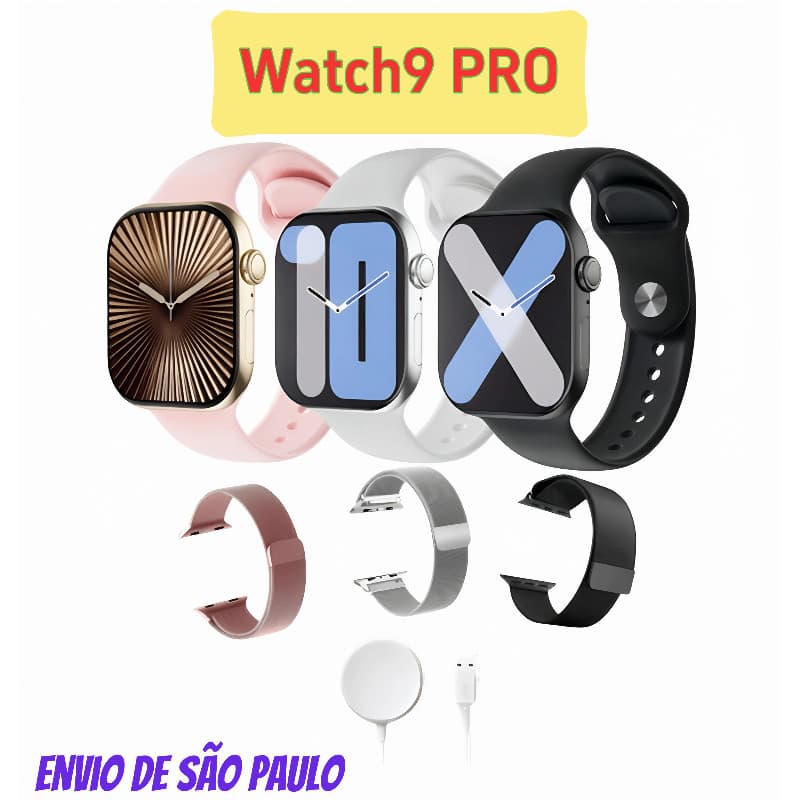 Novo Watch9 PRO Smart Watch Island Monitoramento Esportivo Dinâmico Unissex