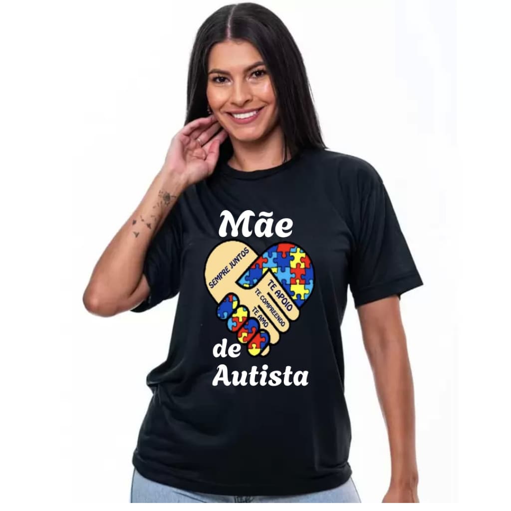 Camisa mãe de autista 100% algodão envio imediato