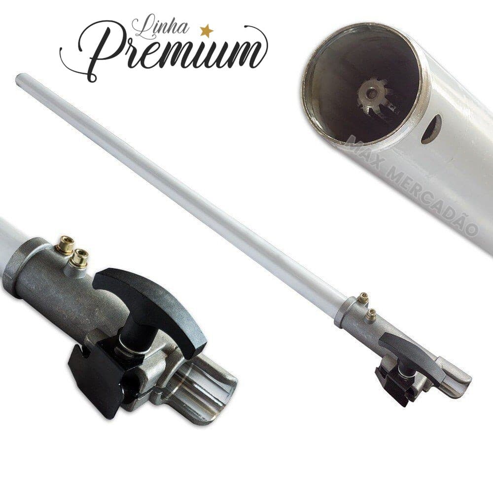 Haste Extensora Roçadeira 28mm 9 Estrias Cabo Alongador Completo Universal Profissional