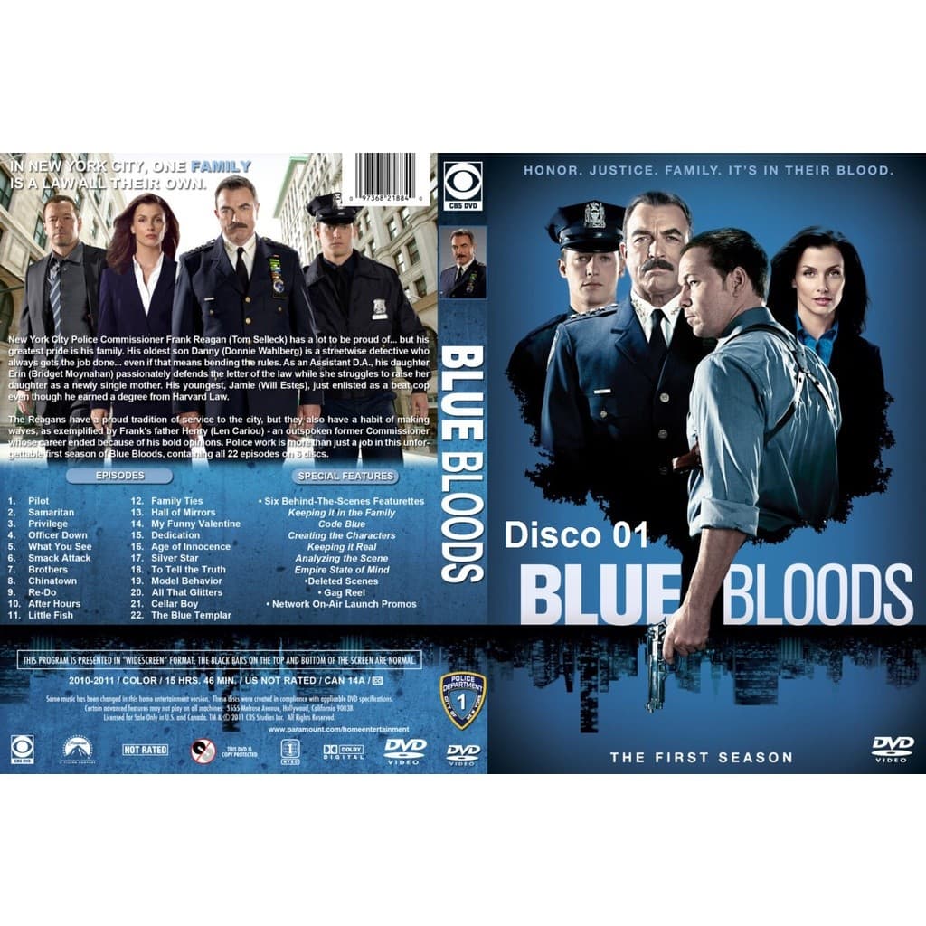 Dvd - Blue Bloods   - as 12 Temporadas  -   Legendado - dvd -