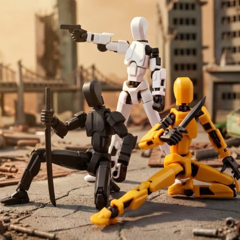 Boneco Articulado Dummy 13 Brinquedo Crianca Figura Criativo de Manipular e Montar Acessórios