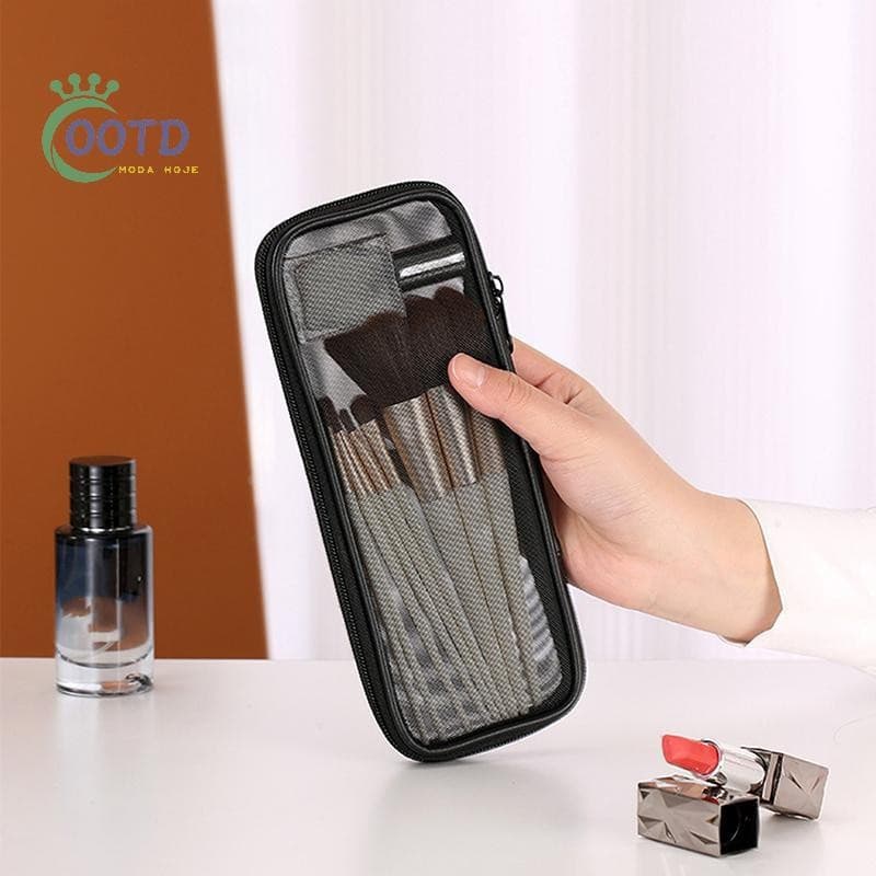 Moda Hoje Pincel De Maquiagem Estojo De Viagem Bolsa De Higiene Pessoal Cosmética Organizador Para Homens Mulheres Ferra