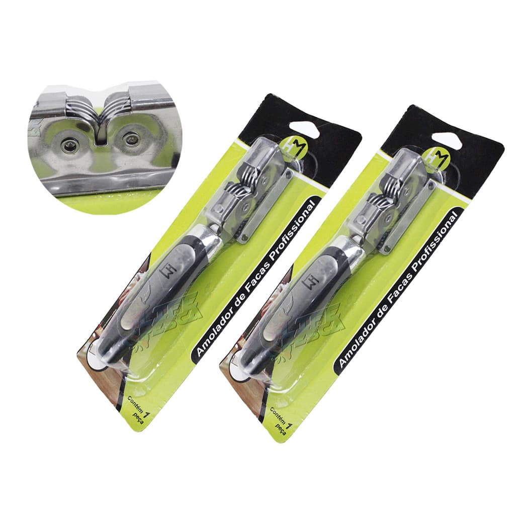 Kit 2 Afiador Amolador de Facas Profissional HM