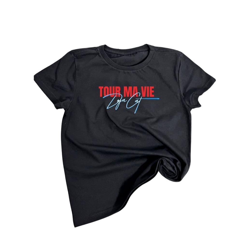 Camiseta Feminina Preta Doja Cat Tour